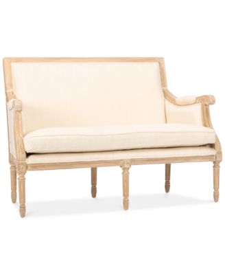 Furniture - Baxton Studio Ashtin Linen French Loveseat, Direct Ship