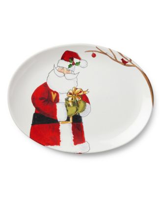 Santa Delight 16" Oval Platter