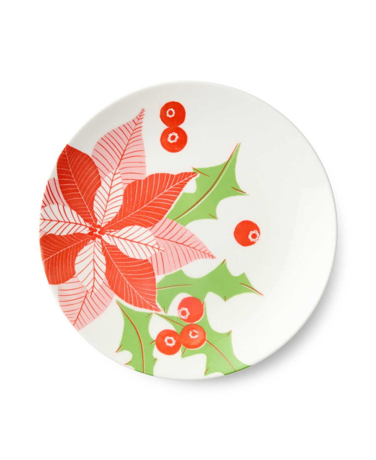 Certified International Scarlet Ribbon Salad Plates, Set of 6