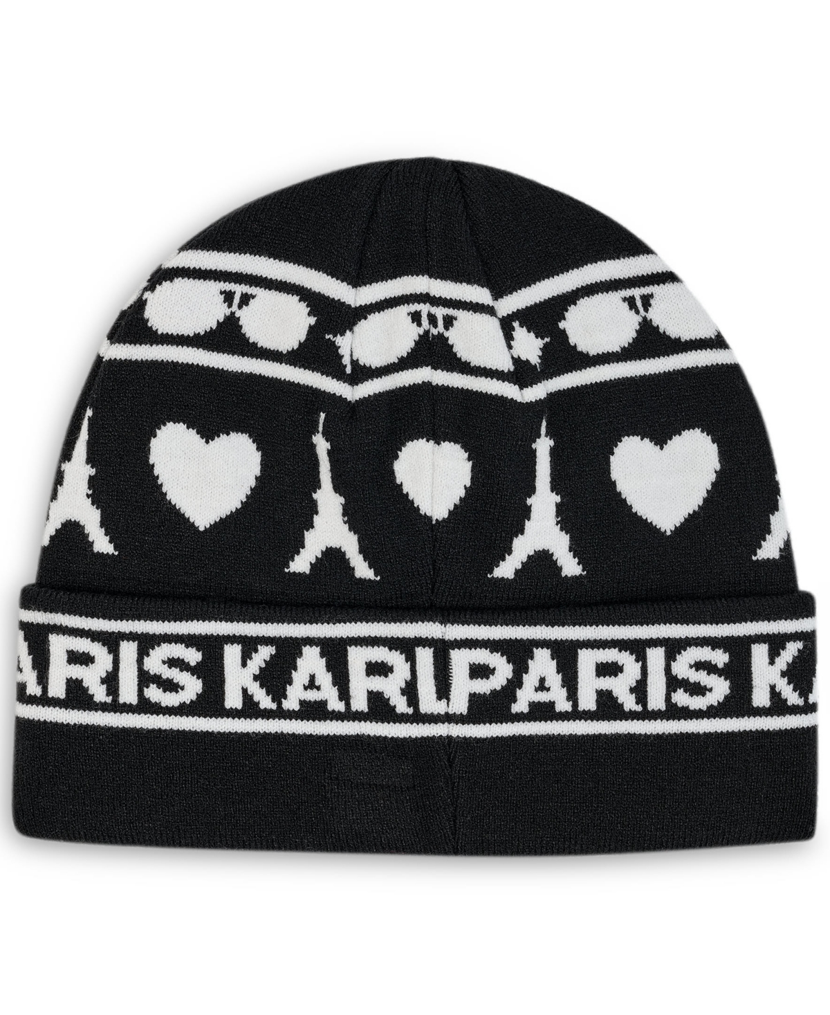 Karl Lagerfeld Paris Heart of Paris Beanie Hat