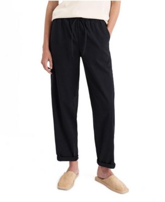 Women's Peached Twill Organic Cotton-Blend Pull-On Pants