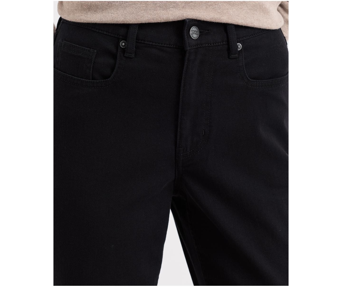 Женские брюки Pact All-Day Twill Straight Cotton-Blend, цвет: Чёрный — фото 4