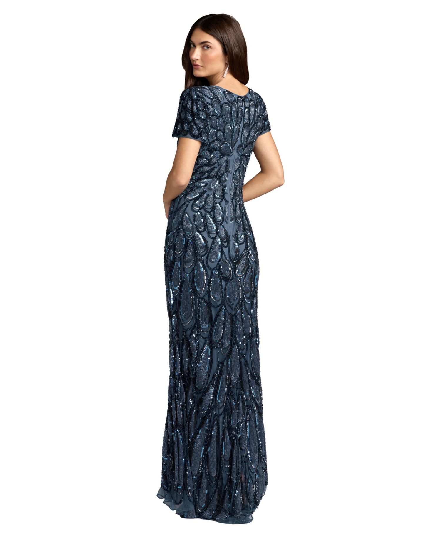 Women's Sequin V-Neck Gown
