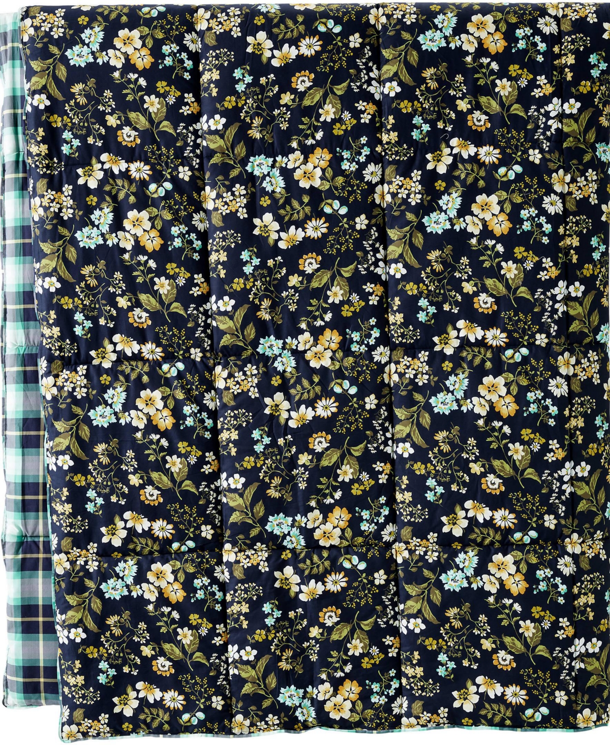 Lands' End 300 Thread Count Cotton Smooth Percale Printed Comforter
