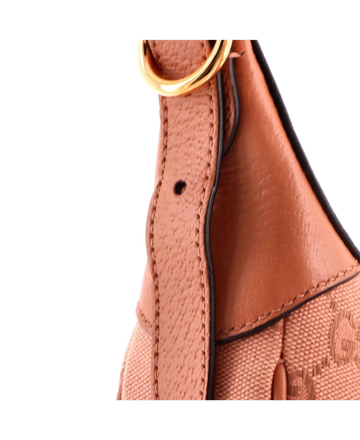Mini Ophidia Half Moon Bag GG Canvas with Leather