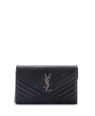 Medium Classic Monogram Wallet on Chain Matelasse Chevron Leather