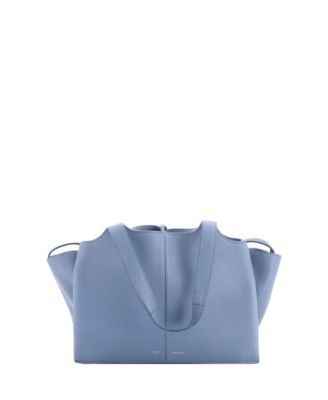Small Tri-Fold Shoulder Bag Grained Calfskin