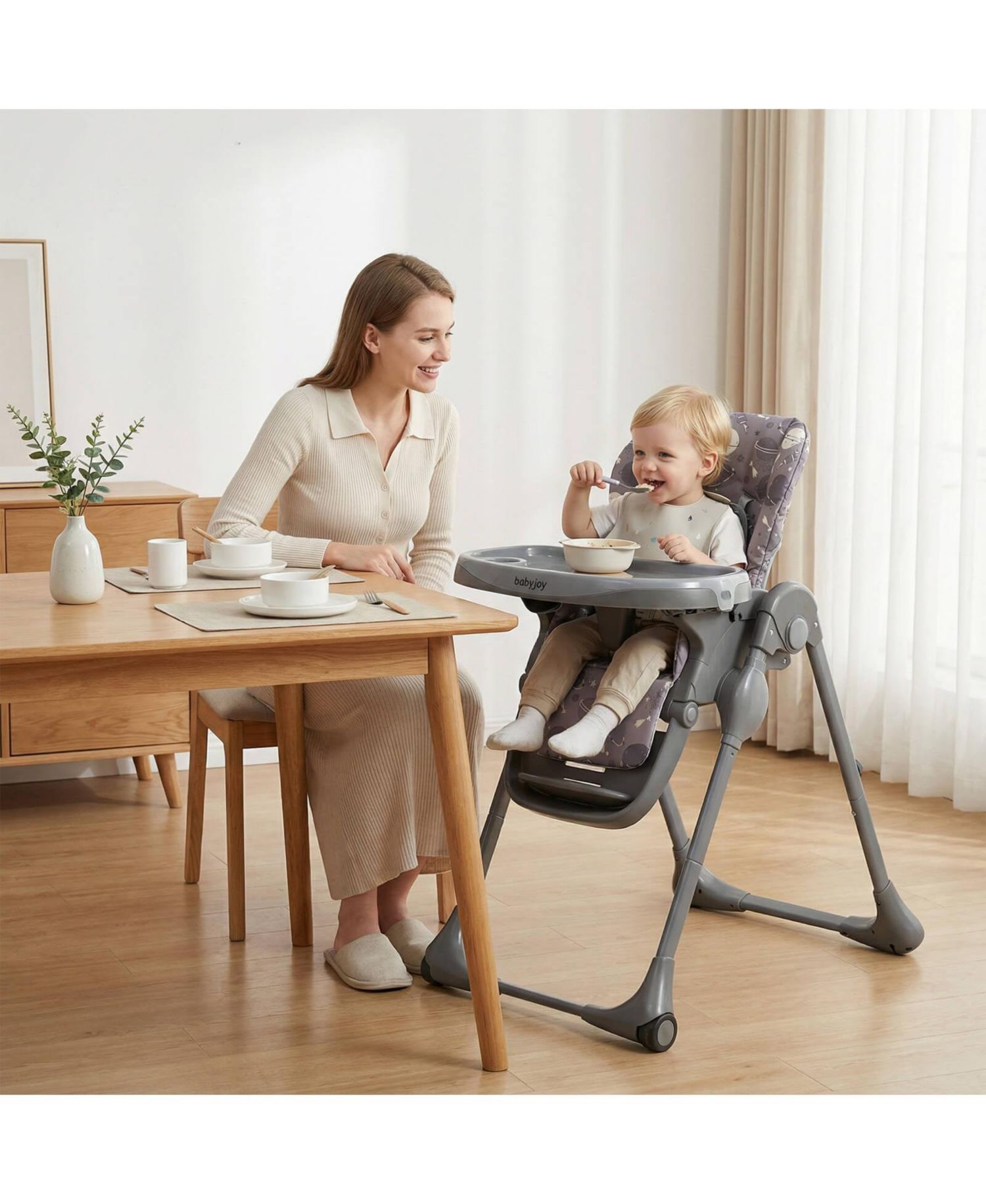 16-in-1 Baby High Chair with Activity Center Booster Seat