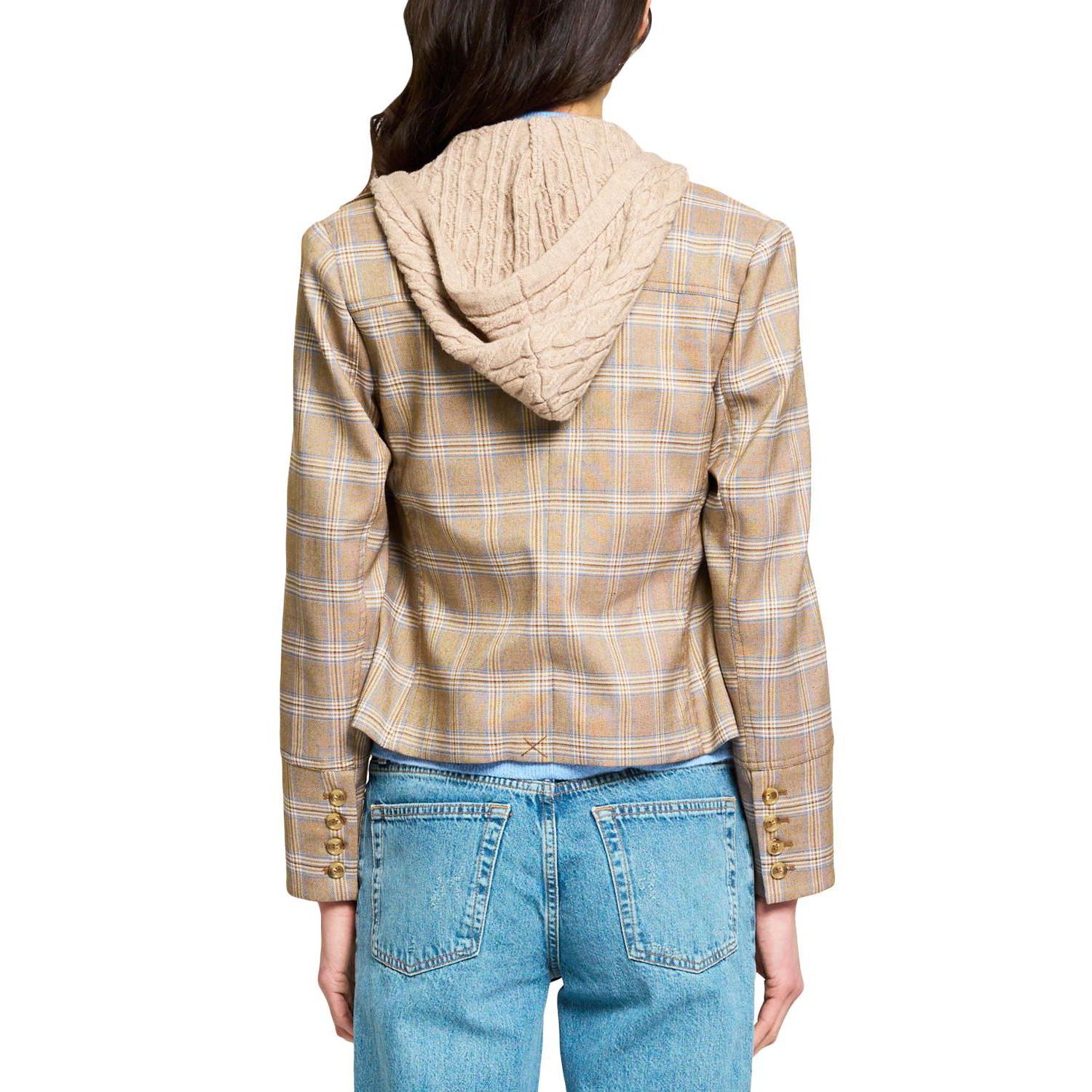 Women's Sienna Plaid Cropped Blazer