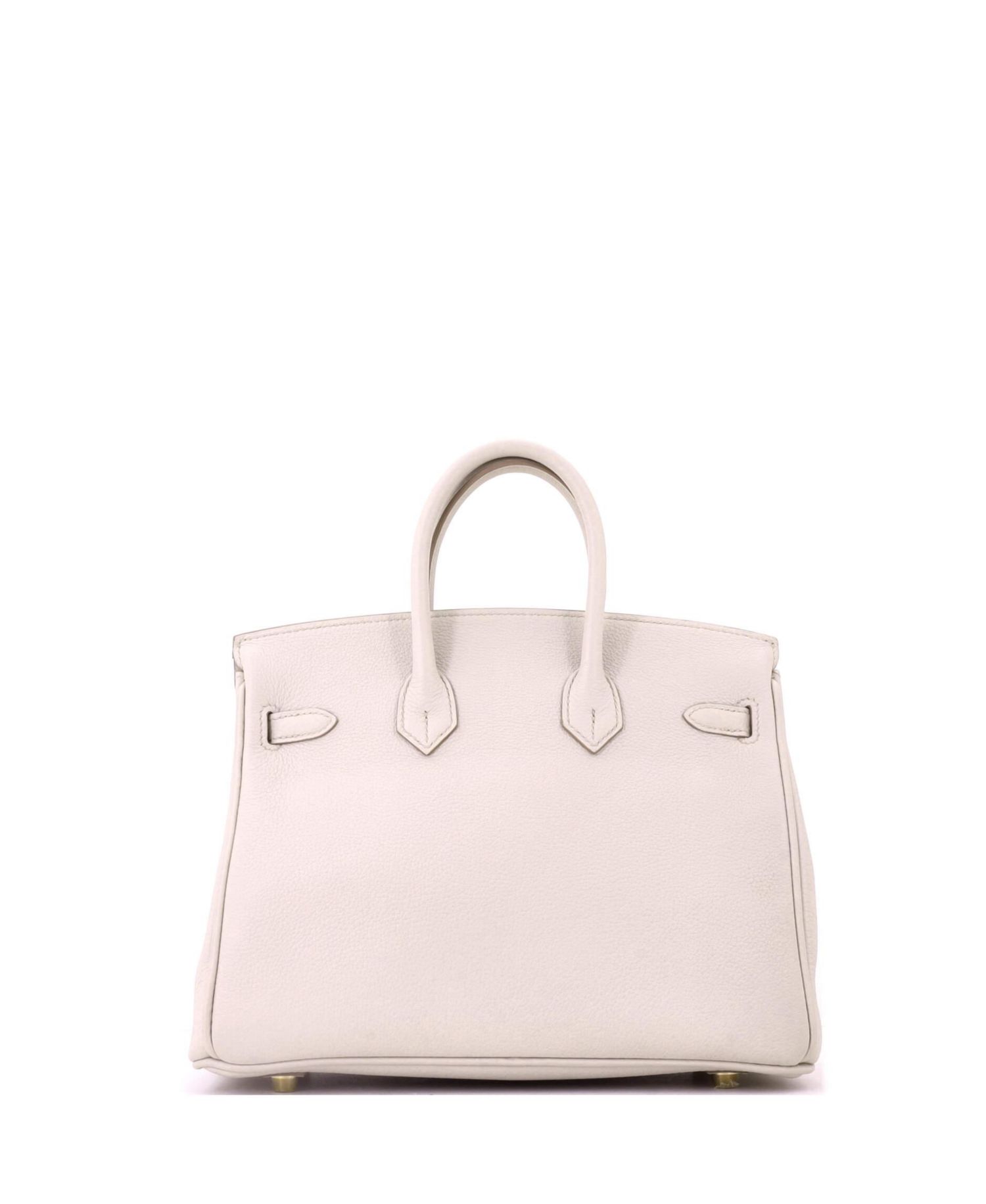 Pre-Owned Hermes Birkin 25 Handbag Light Togo with Gold Hardware