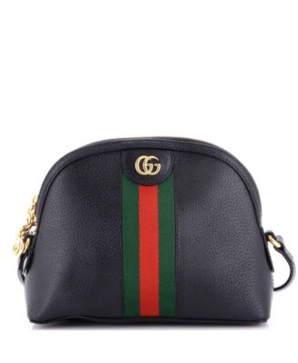 Small Ophidia Dome Shoulder Bag Leather