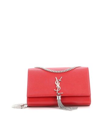 Medium Classic Monogram Tassel Crossbody Bag Leather