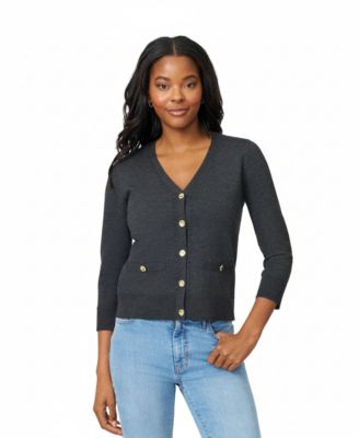 Women's V-Neck 3/4-Sleeve Cardigan