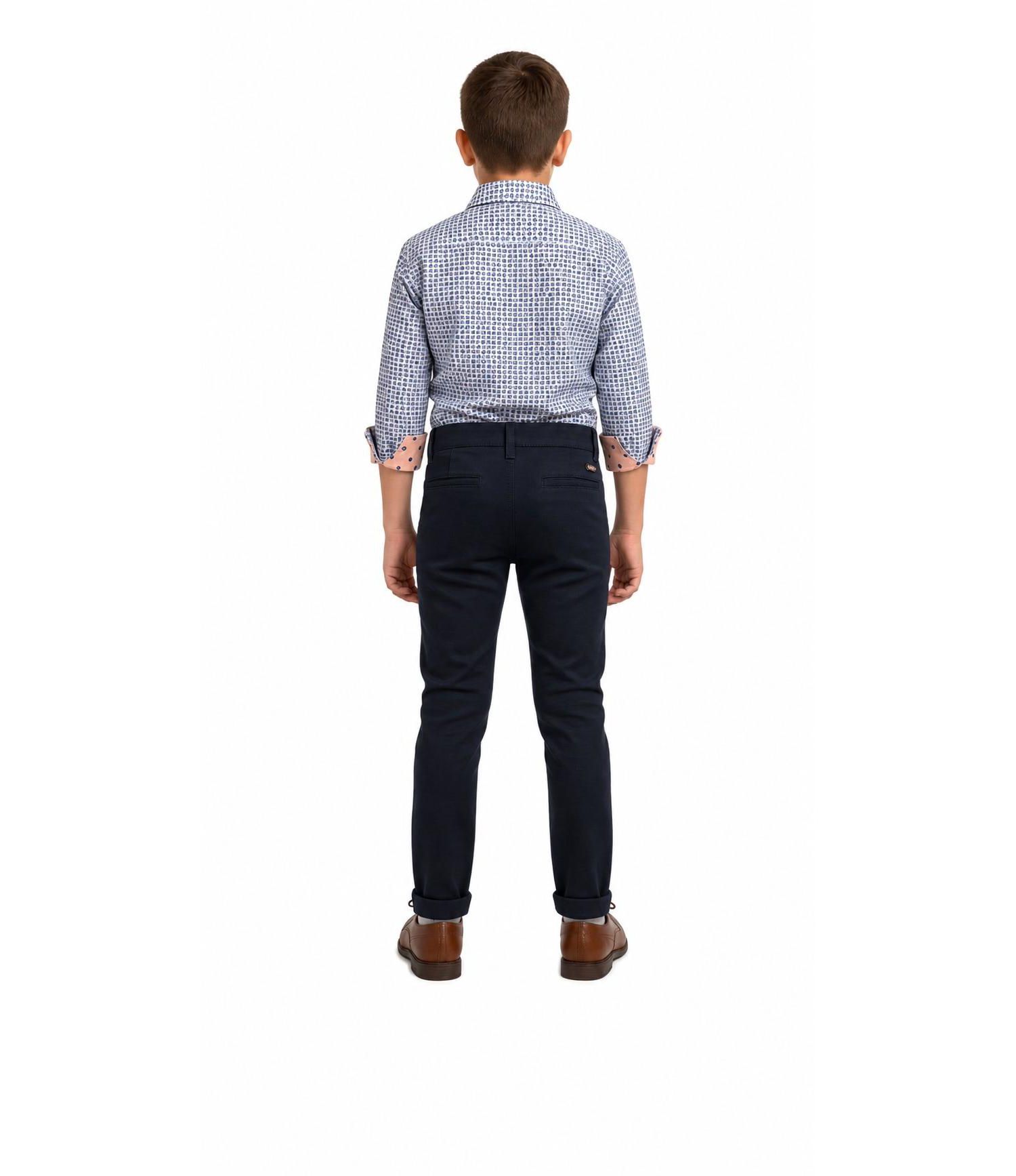 Little Boys Printed Button-Down Slim Fit Shirt