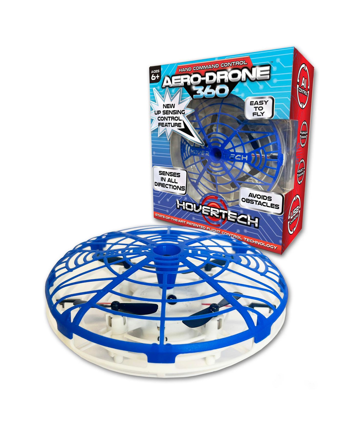Детская игрушка Top Secret Toys Hovertech Aero-Drone 360 Hand-Operated Drone, цвет: Open Miscellaneous — фото 2