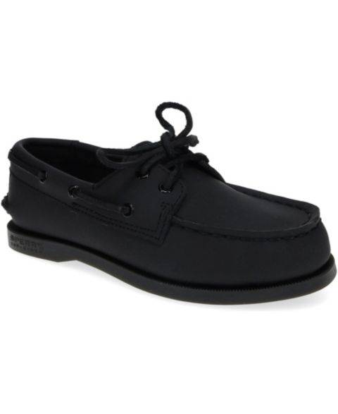 Обувь Sperry (1-13.5) Authentic Original Boat Shoe для мальчиков, цвет: Чёрный