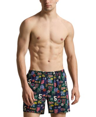 Men's Print Single Button Fly Boxer