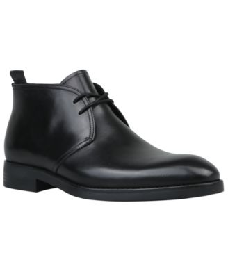 Gradyy Lace-Up Block Heel Leather Chukka Boots