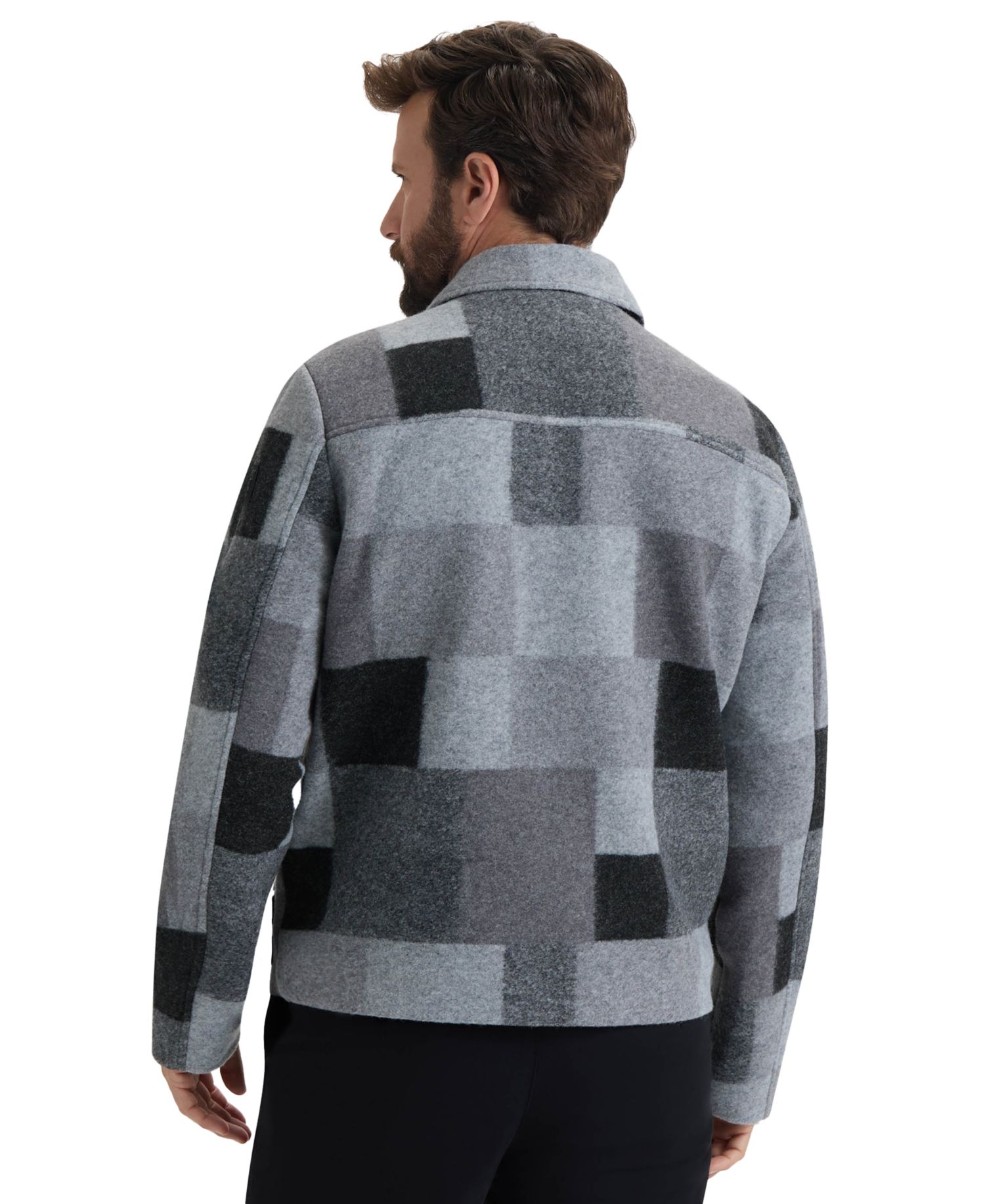 Men's Elias Boiled Wool Zip-Up Regular-Fit Jacket