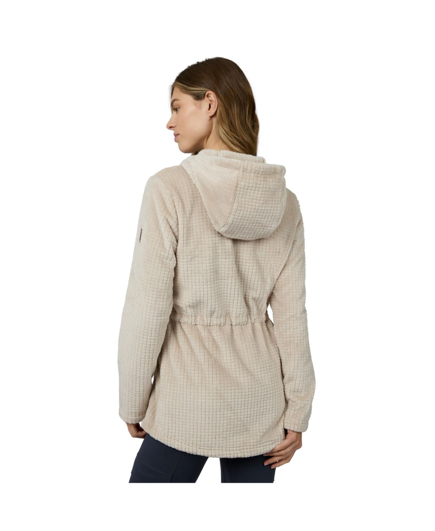 Женская куртка Free Country Grid Butter Pile Anorak, цвет: Бисквитный — фото 4