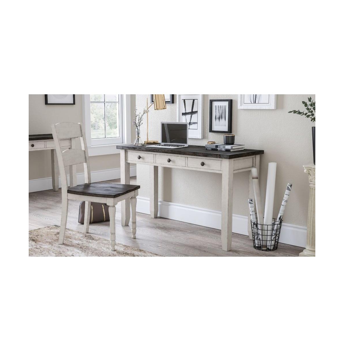 Jofran Madison County Rustic Solid Wood Farmhouse Usb Charging Des