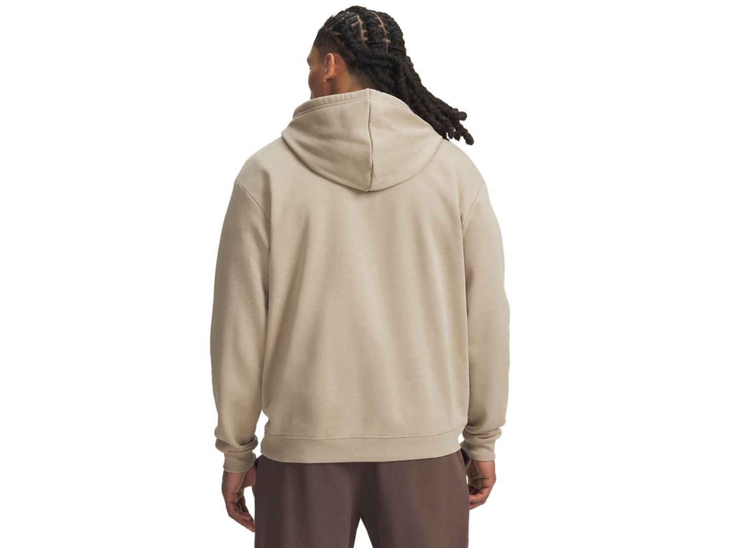 Мужское худи Under Armour Rival Fleece Camo, цвет: Хаки / Оранжевый — фото 3