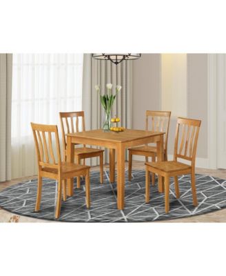5 Piece Kitchen Table -square Table and 4 Kitchen Chairs