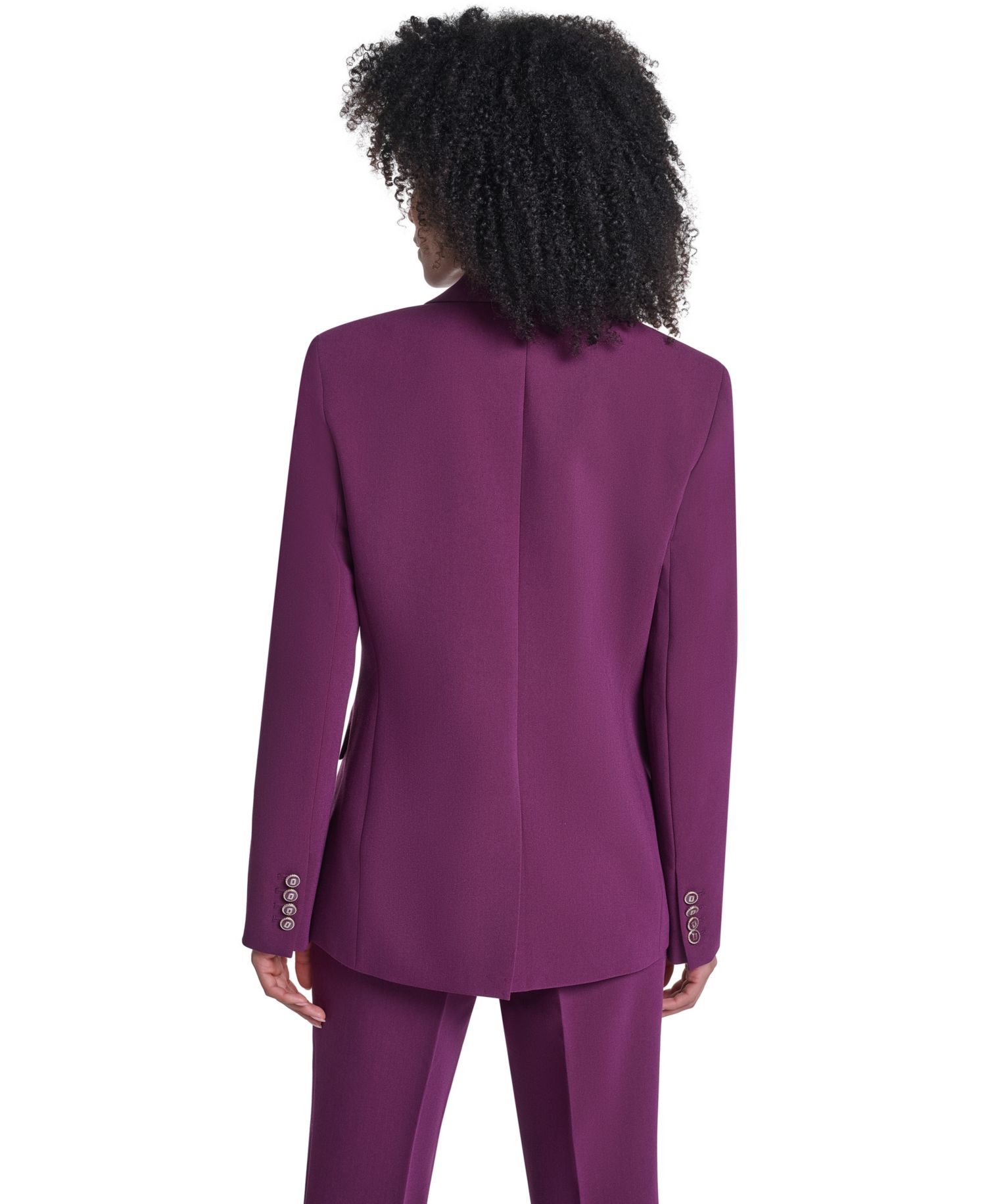 Women's Notch Collar One-Button Blazer
