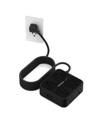 11-in-1 Power Strip 900J Surge Protection 20W USB-C for Phones, Tablets & Devices