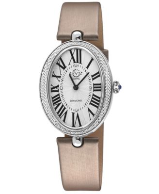 Women's Piazza Navona Swiss Quartz Italian Leather Strap Diamond Watch