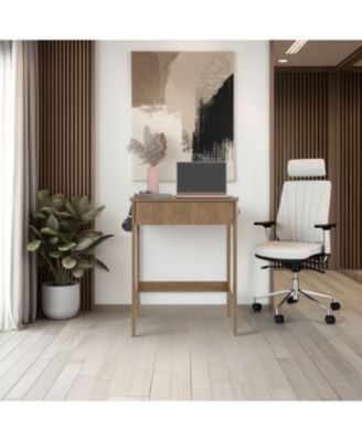 Eagar Space-Saving Desk,sleek minimalist design with sturdy frame, practical work surface for home or office