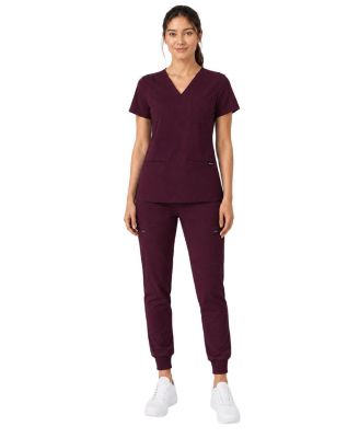 Women's Kayla V-neck Top and Multi-Pocket Jogger Set