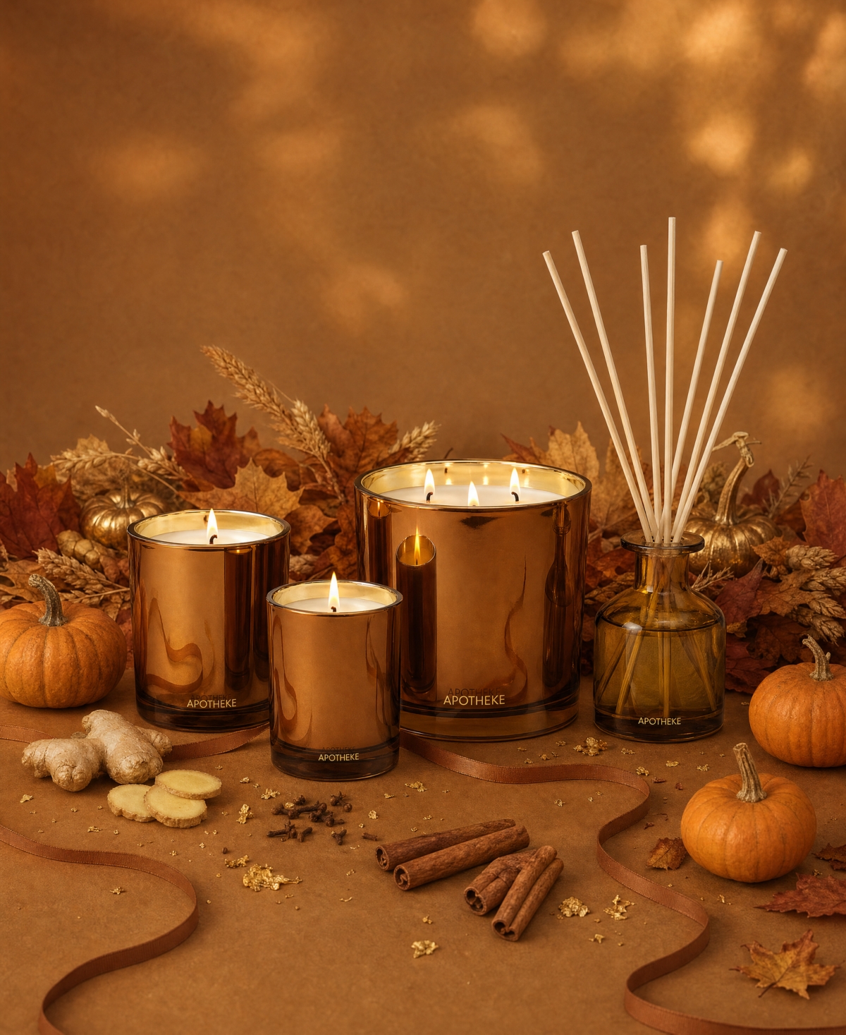 Apotheke Pumpkin Ginger Reed Diffuser, 4 oz.