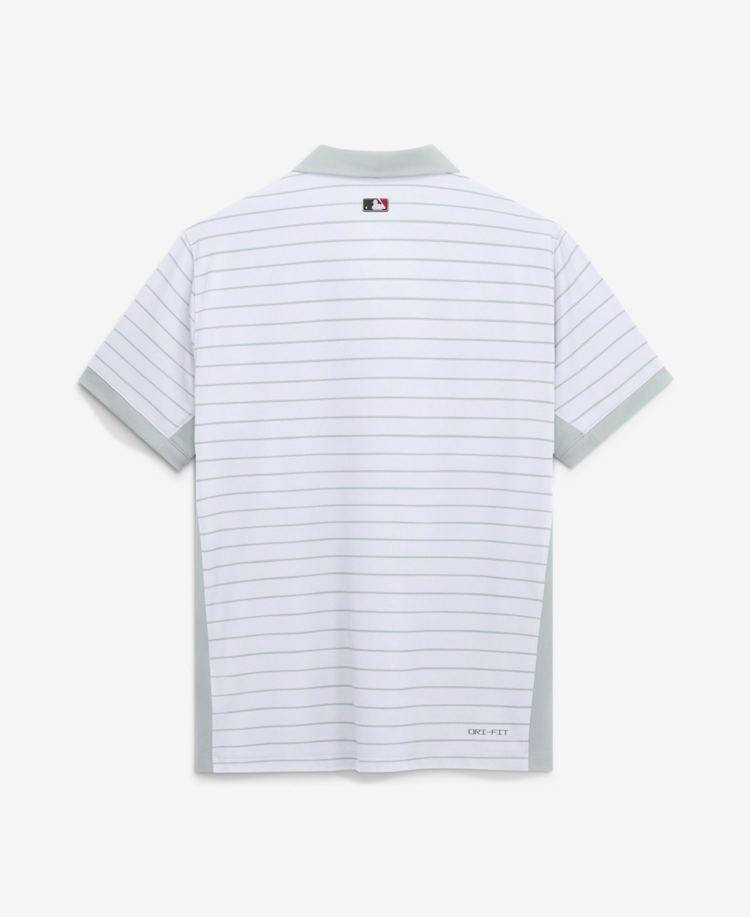 Men's White Cincinnati Reds Authentic Collection Striped Victory Dri-FIT Polo