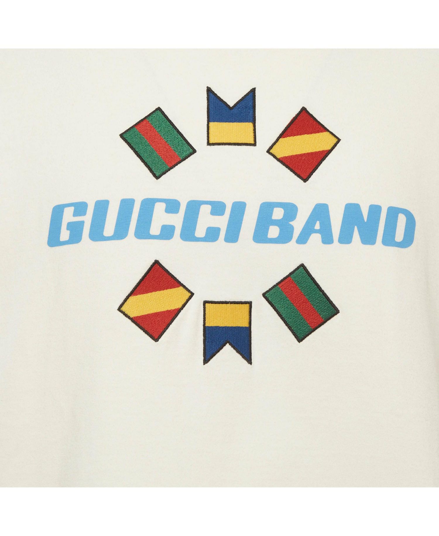 Women's Band Print Cotton T-Shirt