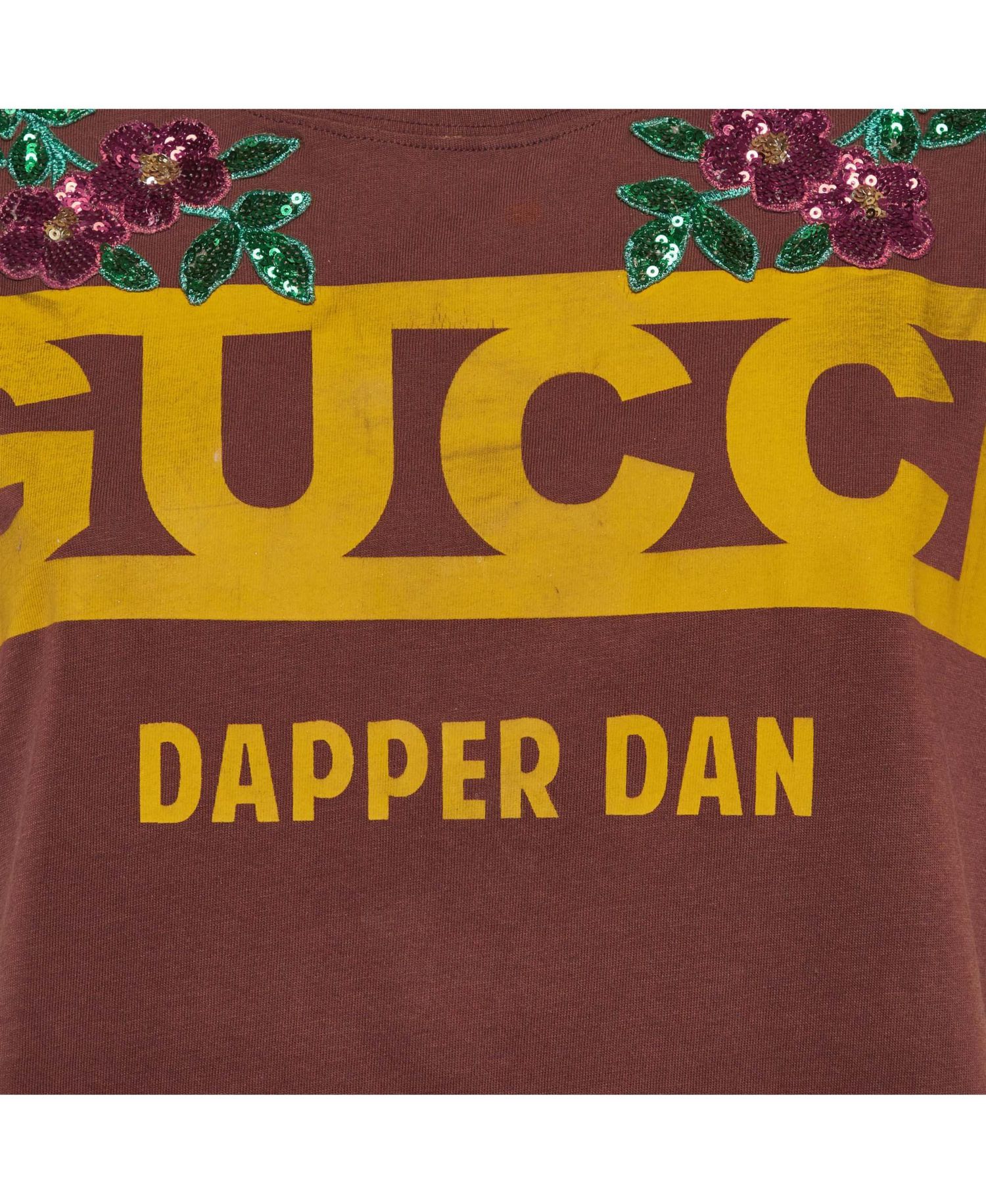 Women's Dapper Dan Sequin-Embellished Logo T-Shirt