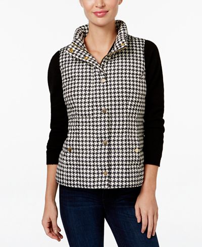 Charter Club Printed Puffer Vest, Only at Macy's