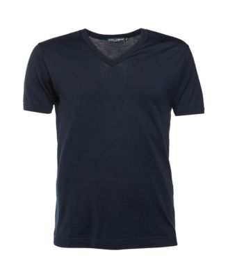Women's Men's Solid Cotton V-Neck T-Shirt