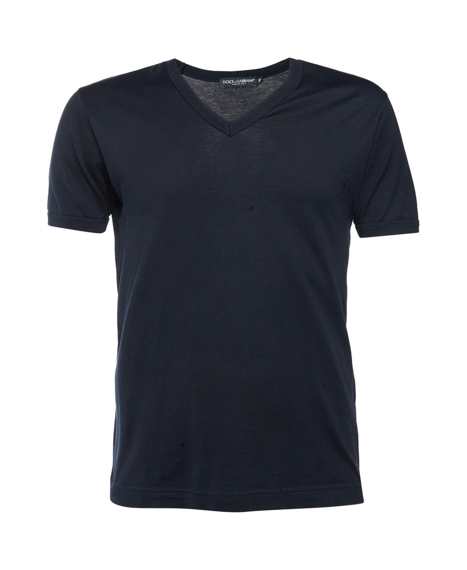 Women's Men's Solid Cotton V-Neck T-Shirt