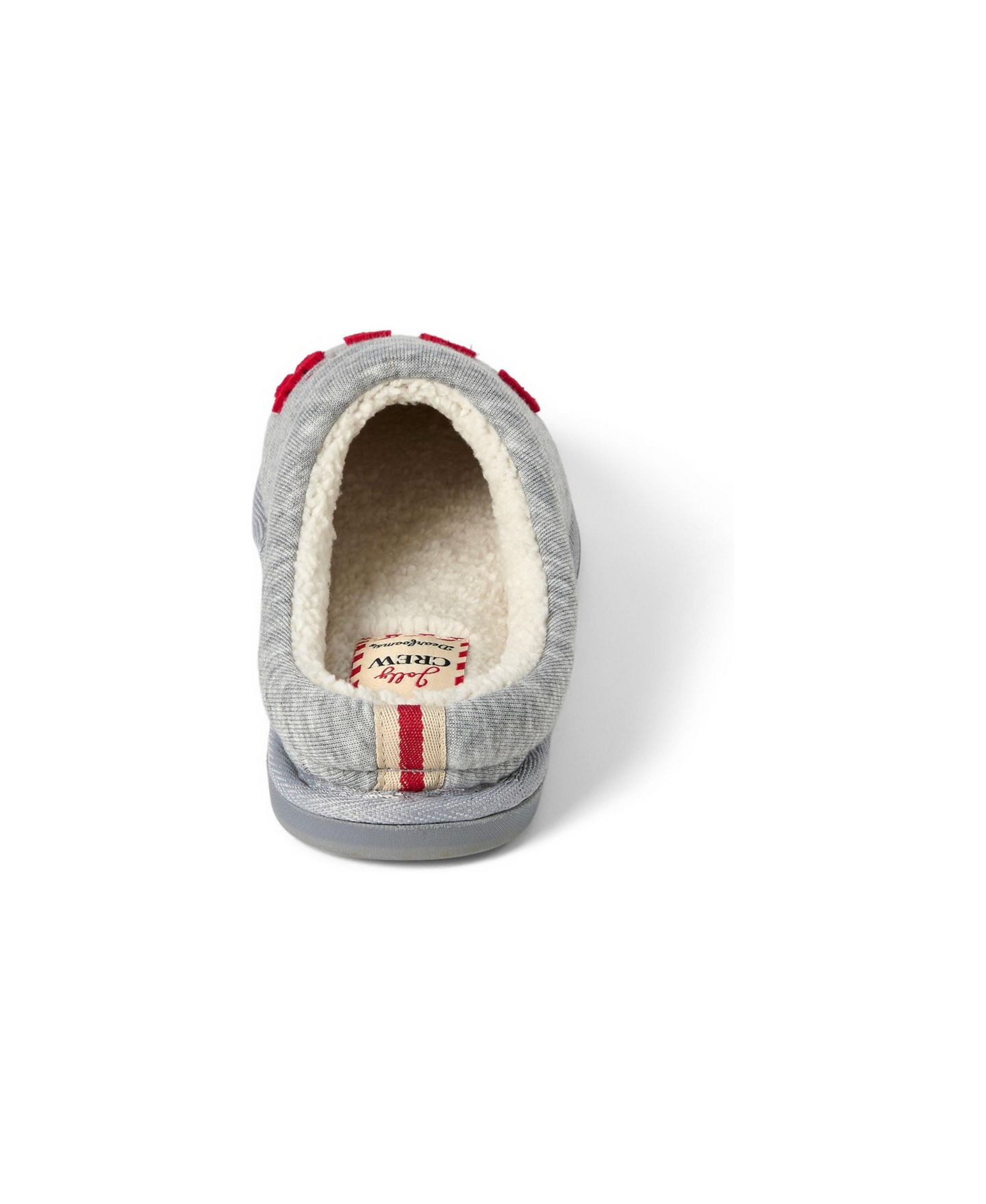 Женские тапочки Dearfoams Christmas Morning Crew Slippers, цвет: Светлый меланжевый серый — фото 3