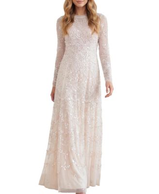 Women's Freya Long Sleeve Sequin Maxi Gown