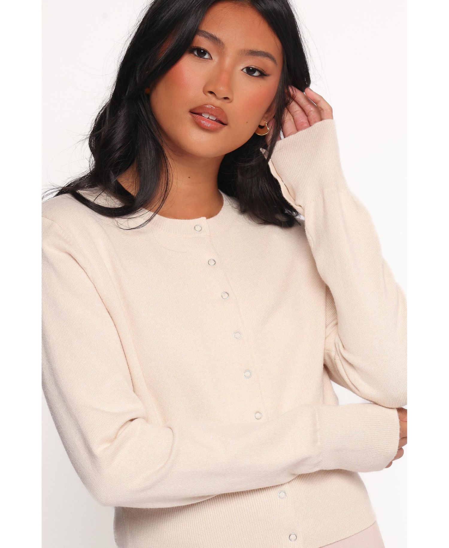 Women's Elita Fitted Button-Front Viscose-Blend Cardigan