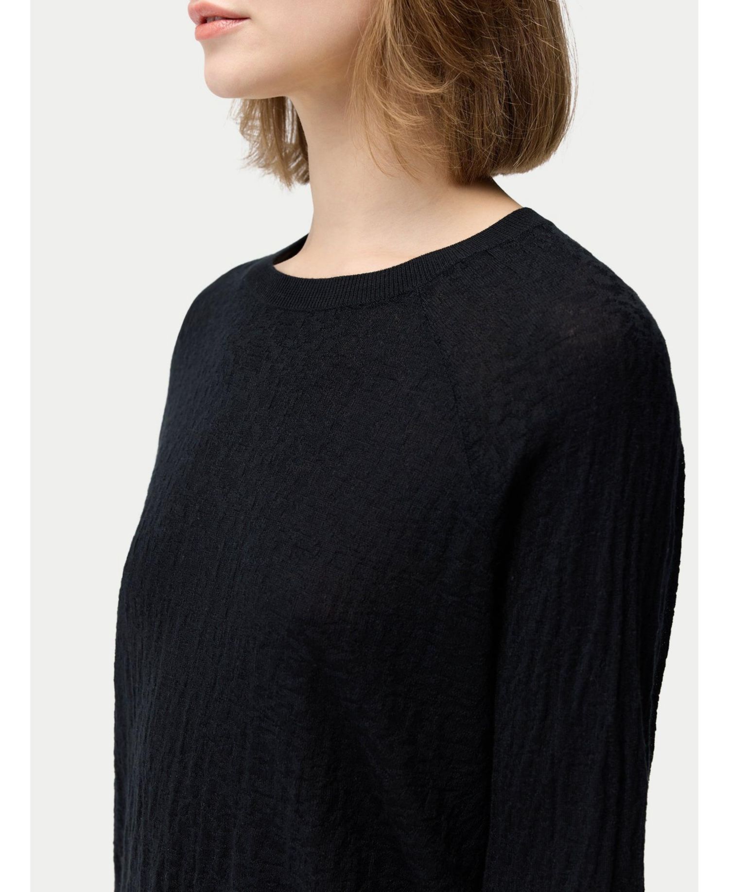 Women's Silk Cashmere Textured Sweater