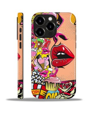 Protective Phone Case for Apple iPhone 15 Pro, Dual-Layer Protection, Sweet Temptation