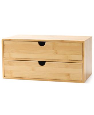 Desktop Storage Organizer Open Top Trays Fully Assembled Multi Use Organization