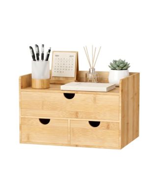 Desk Organizer With Drawers Multi Purpose Desktop Storage