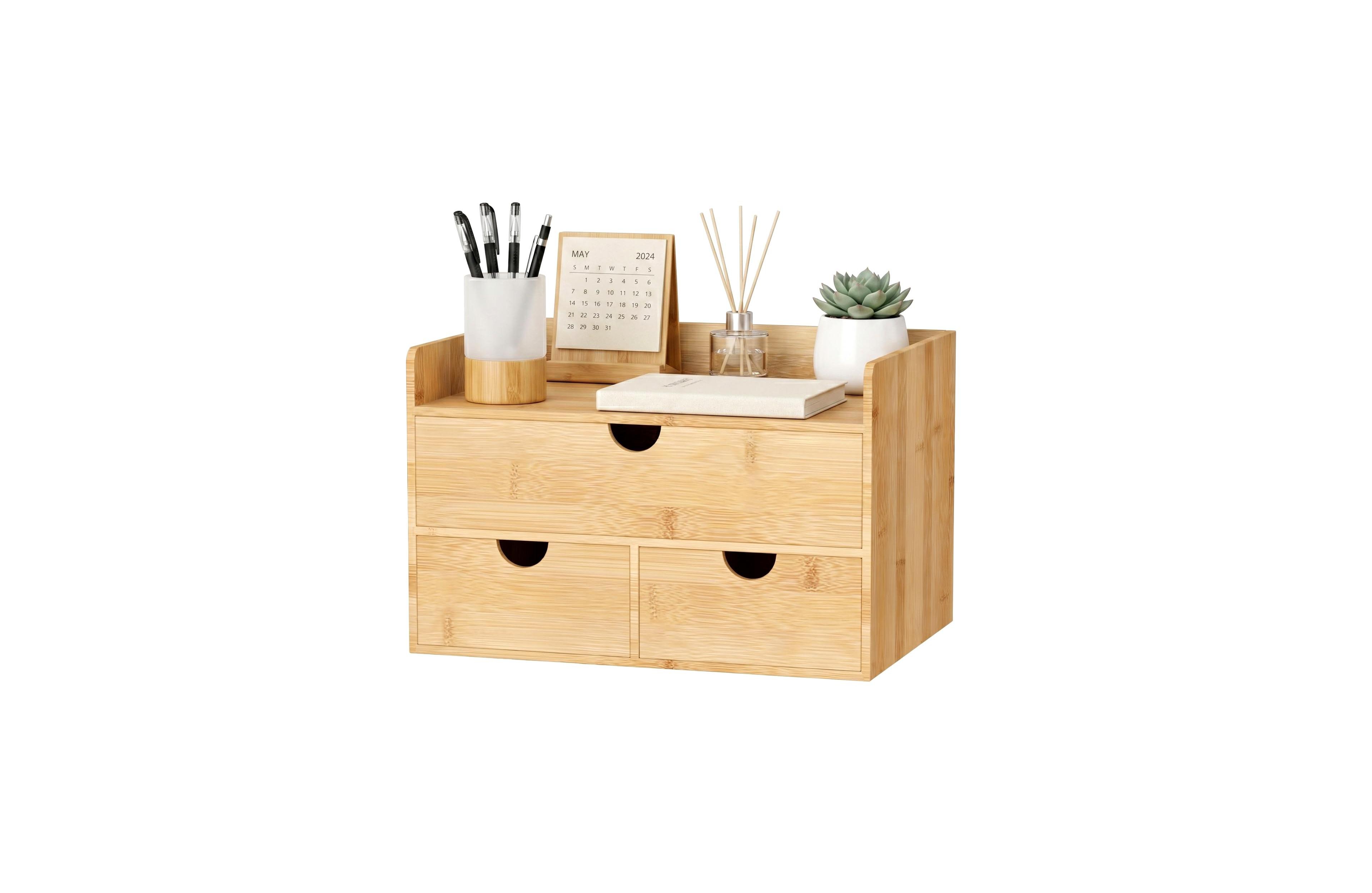 Danrong Desk Organizer With Drawers Multi Purpose Desktop Storage
