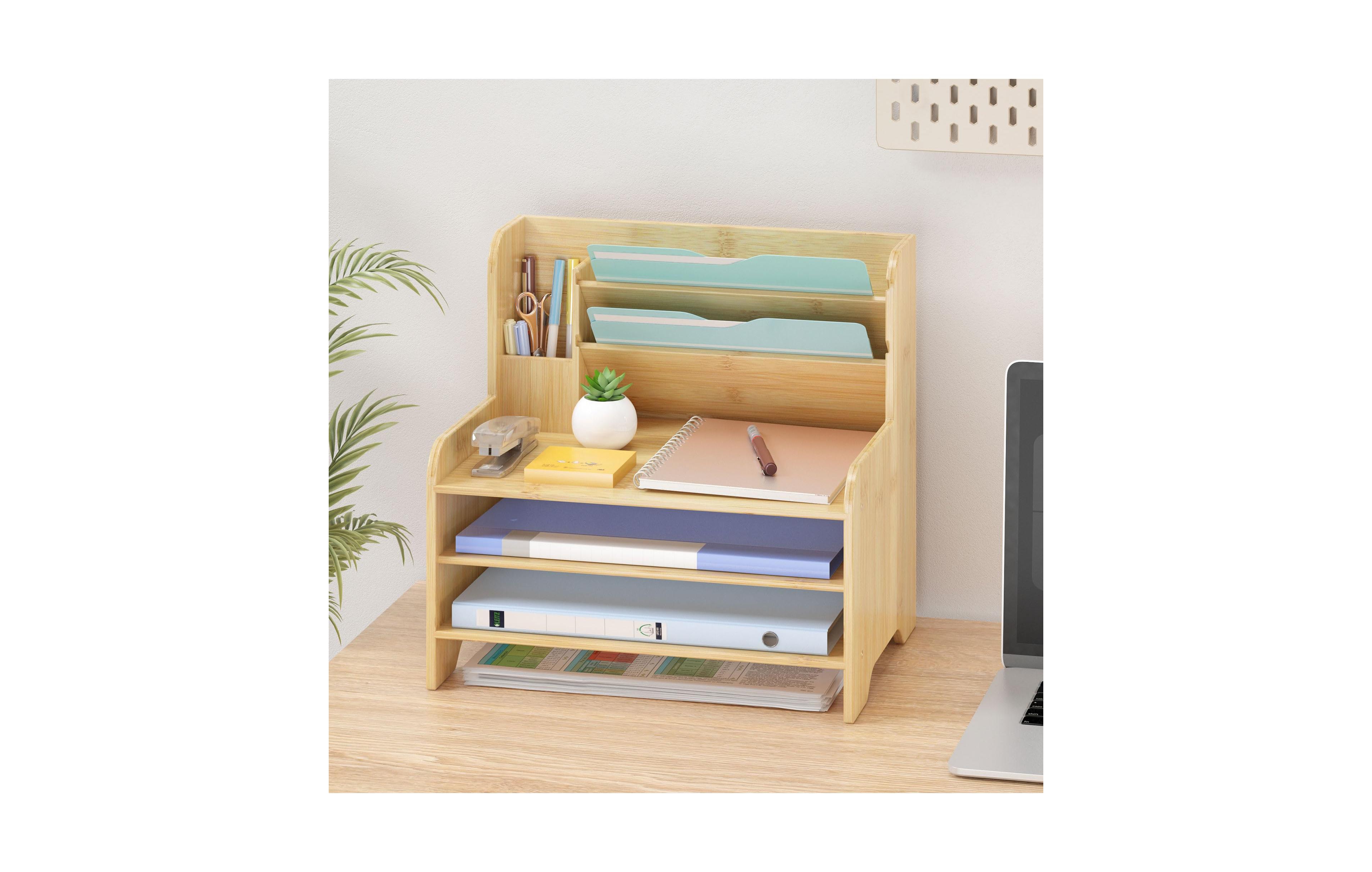 Danrong 3 Tier Desk Organizer Desktop Paper Tray Mail Holder