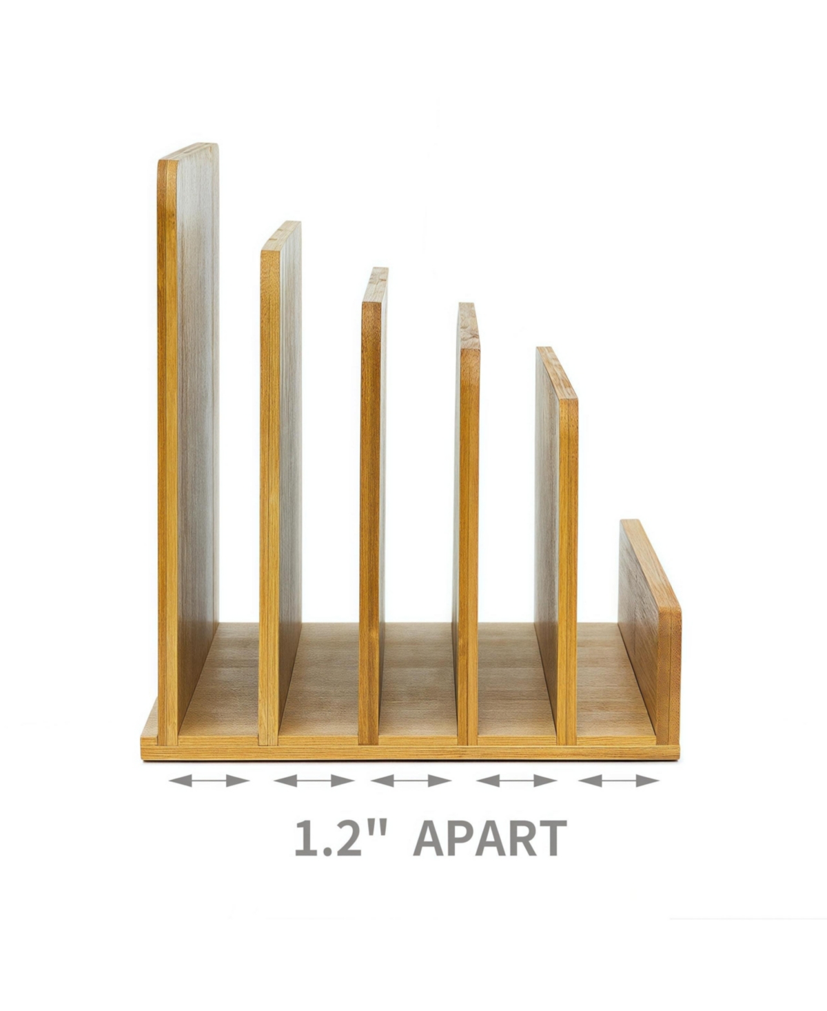 Danrong Desktop Mail Organizer Adjustable 5 Slot File Holder For Office Home Desk