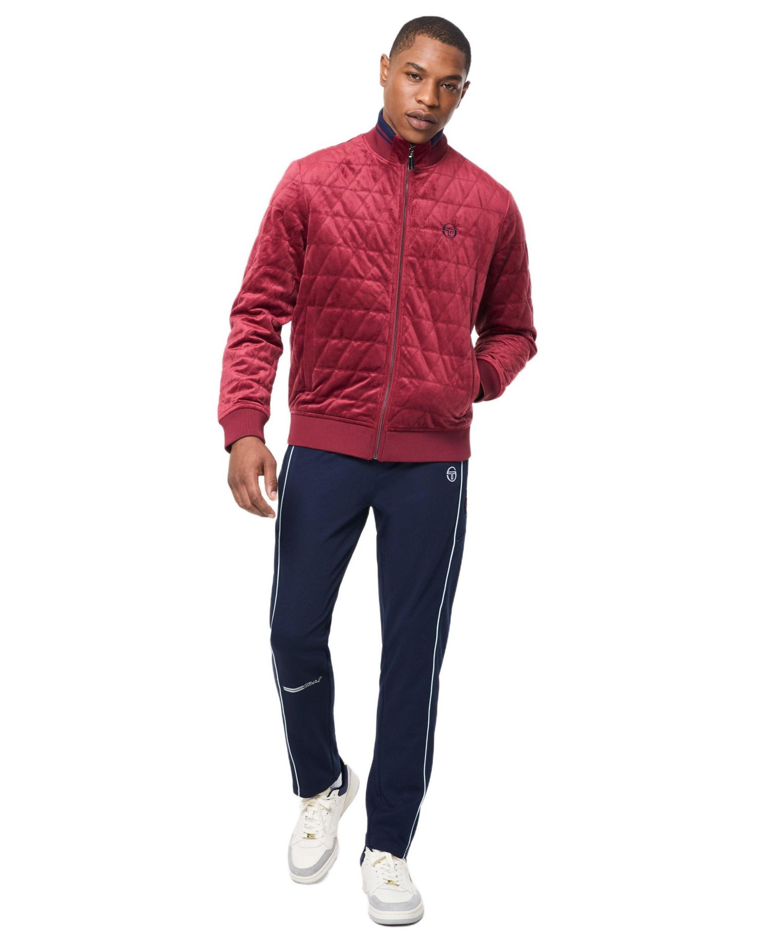 Men's Redi Quilted Velour Bomber Jacket